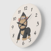 Cute Animated Gorilla Large Clock Grote Klok (Hoek)
