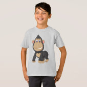 Cute Animated Gorilla T-shirt (Voorkant volledig)