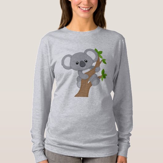 Cute animated Koala Beer T-shirt (Voorkant)