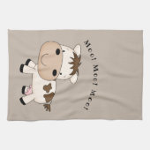 Cute animated koe theedoek (Horizontaal)