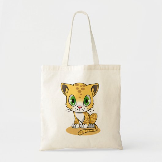 Cute Animated leopard Tote Bag (Voorkant)
