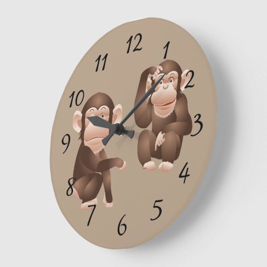 Cute animated Monkeys Grote Klok (Hoek)