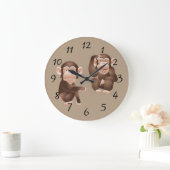 Cute animated Monkeys Grote Klok (Huis)