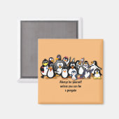 Cute animated pinguins magneet (Voorkant / Achterkant)