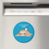 Cute animated sloth with panda beer magnet (Insitu (Vaatwasser))