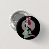 Cute Animated Zombie Pinup Girl Ronde Button 3,2 Cm (Voorkant /achterkant)