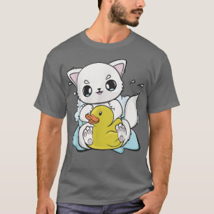 Cute Anime Arctic Fo met Yellow Duck 515 T-shirt