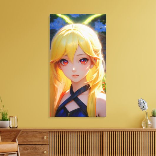 Cute Anime Art Canvas Afdruk (Insitu (Woonkamer))