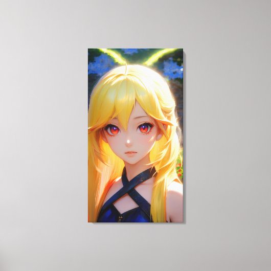 Cute Anime Art Canvas Afdruk (Voorkant)