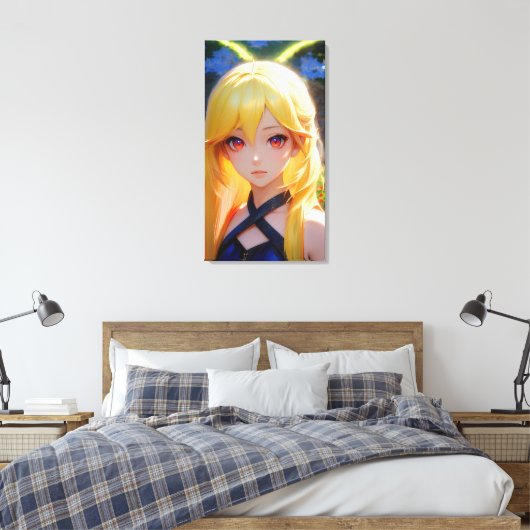 Cute Anime Art Canvas Afdruk (Insitu (Slaapkamer))
