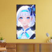 Cute Anime Art Canvas Afdruk (Insitu (Woonkamer))