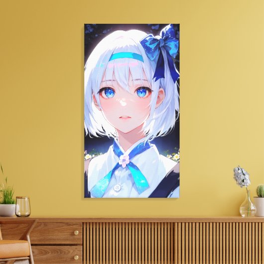 Cute Anime Art Canvas Afdruk (Insitu (Woonkamer))