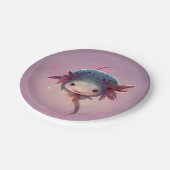 Cute Anime Axolotl Papieren Bordje (Gekanteld)