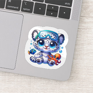 Cute Anime Big Cat Stickers Kawaii Stickers Ocean