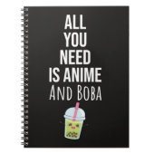 Cute Anime Boba Gifts Bubble Tea Otaku Kawaii Notitieboek (Voorkant)