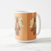 Cute Anime Boy in Bear Koffiemok (Voorkant rechts)