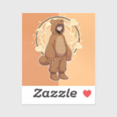 Cute Anime Boy in Bear Sticker (Vel)
