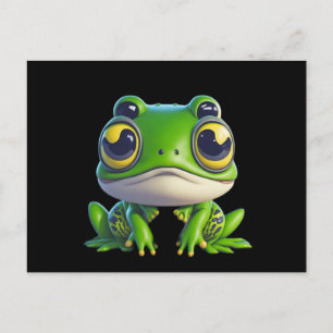 Cute Anime Cartoon Frog Briefkaart