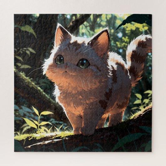 Cute anime cat legpuzzel (Verticaal)