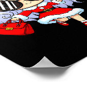 Cute Anime Christmas Pajama Outfit Funny Holiday F Poster (Hoek)