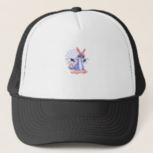 Cute Anime Draak Konijn Pasen Shirt Peuter Meisje  Trucker Pet