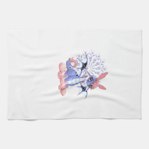 Cute Anime Draken Konijn Pasen Shirt Peuter Meisje Theedoek
