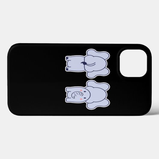 Cute Anime Elephant Manga Kawaii Case-Mate iPhone Case (Achterkant (horizontaal))