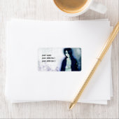 Cute anime emo boy adresetiketten voor jouw tekst etiket (Insitu)