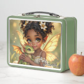 Cute Anime Fairy Girl and Chibi Dragon (In situ)