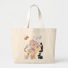 Cute Anime Feeën Prinses Boodschappentas Grote Tote Bag