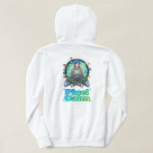 Cute Anime Gamer Boy Pixel Calm Hoodie (Design achterkant)
