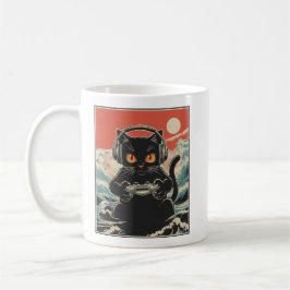 Cute Anime Gamer Kawaii Cat Japanese Gaming Gift B Koffiemok