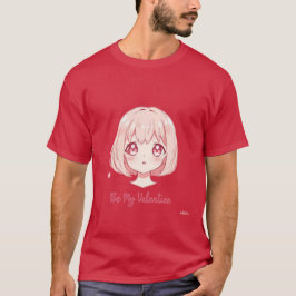 Cute Anime Girl - Be My Valentine T-Shirt