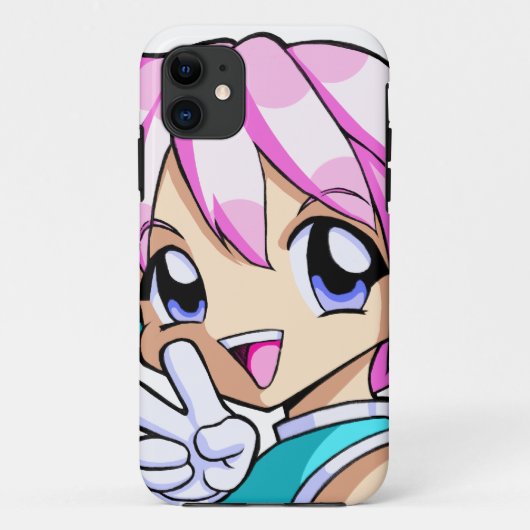 Cute Anime Girl Case-Mate iPhone Case (Achterkant)
