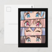 Cute Anime Girl Japan Comic Manga Anime Briefkaart (Voorkant / Achterkant)