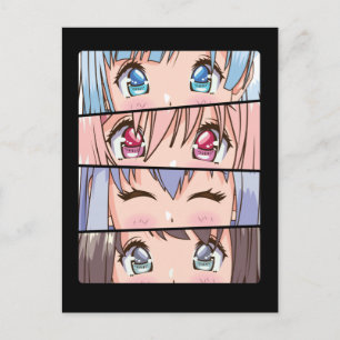 Cute Anime Girl Japan Comic Manga Anime Briefkaart