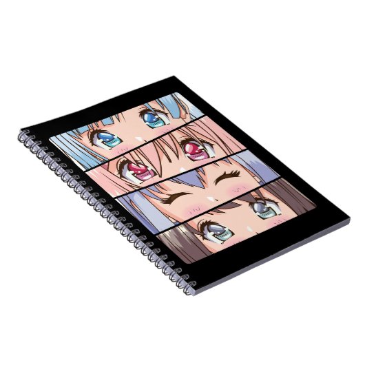 Cute Anime Girl Japan Comic Manga Anime Notitieboek (Rechterzijde)
