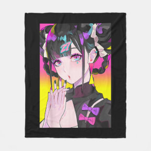 Cute Anime Girl Japans esthetisch Anime T-shirt Ot Fleece Deken