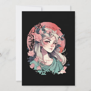 Cute Anime Girl Kaart