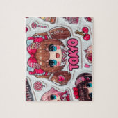 Cute Anime Girl & Kawaii Things Tokyo Harajuku Legpuzzel (Verticaal)