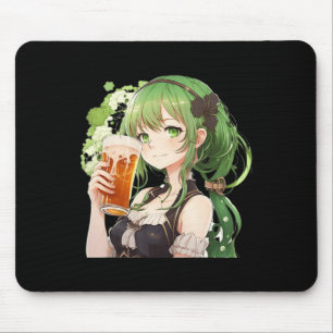 Cute Anime Girl Luckier St Patrick's Day Kawaii Lo Muismat