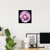 Cute Anime Girl Maid Poster (Thuiskantoor)