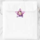 Cute Anime Girl Maid Ster Sticker (Tas)