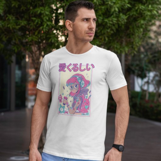 Cute Anime Girl met bril T-shirt