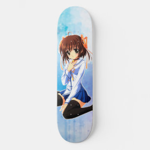 Cute anime girl persoonlijk skateboard