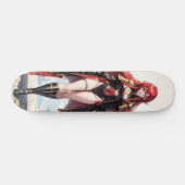 Cute Anime Girl Persoonlijk Skateboard (Horizontaal)