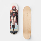 Cute Anime Girl Persoonlijk Skateboard (Voorkant)