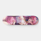 Cute Anime Girl Persoonlijk Skateboard (Horizontaal)