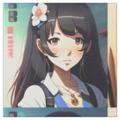 Cute Anime Girl Stof (Close Up)