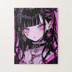 Cute Anime Gothic Girl Legpuzzel